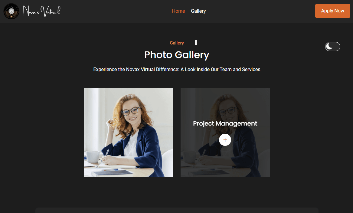 Novax Virtual responsive website preview